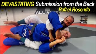 DEVASTATING BJJ Clock Choke Variation by Rafael Rosendo [upl. by Ailee]