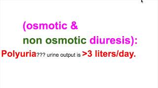 Osmotic amp non osmotic diuresis [upl. by Terena]