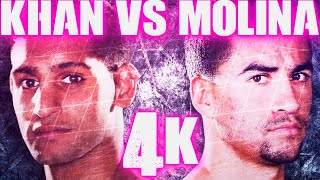 Amir Khan vs Carlos Molina Highlights 4K [upl. by Elak]