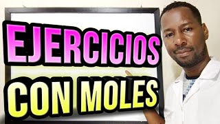 Ejercicios con moles gramos átomos y moléculas [upl. by Arayk256]