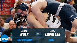 Jason Nolf vs Joey Lavallee 2017 NCAA title match 157 lbs [upl. by Shani]