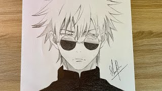 How to draw Gojo Satoru  Jujutsu Kaisen Season 2 [upl. by Grannia505]