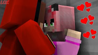 MAIZEN JJ KISS KW 😱😱 MIKEY KISS APHMAU  PEPPERMENT MEME  Minecraft Animation [upl. by Naillimixam933]