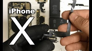 How to Replace Repair the Charger Port  iPhone X [upl. by Lainahtan]