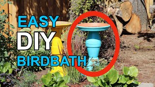 Easy DIY Birdbath [upl. by Matthaus]