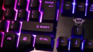 Trust GXT 860 Thura Semimechanical Keyboard Review [upl. by Airlia147]