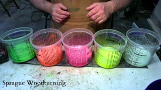 woodturning  Neon Galore [upl. by Drain715]