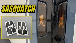 How To Install Your Ford Bronco Sasquatch Amber light Overlays  From Underground Graphics [upl. by Aynotan]