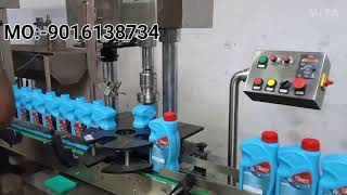 LUBRICANT OIL FILLING CAPPING AND SEALING MACHINE [upl. by Bozuwa]