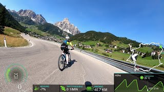 extra long Virtual Cycling Workout Alps complete Sella Ronda South Tyrol Italy Garmin 4K [upl. by Kissiah75]