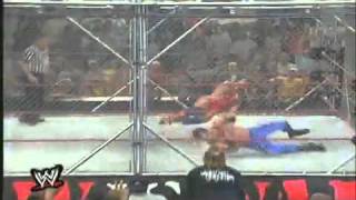 WWE Classic Clips  Kurt Angles Moonsault Off Of A Steel Cage [upl. by Claudia]