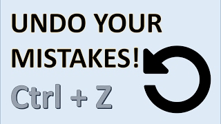 Computer Fundamentals  Undo amp Redo Shortcut Keys  ctrl Z Control Z ctrlz ctrlz ctrl  Z ctrl y [upl. by Yesnik]