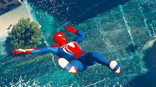 GTA 5 Water Ragdolls Spiderman Jump Fails 7  Funny Moments  Euphoria physics [upl. by Lathrop]