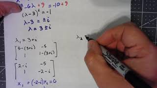 Linear Algebra 551 Complex Eigenvalues and Eigenvectors [upl. by Follmer]