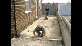 How to Lay a Block Paving Driveway 1990 [upl. by Finn592]