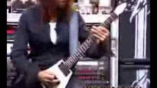 Kirk Hammett showing riffs dubbed over [upl. by Enelkcaj848]