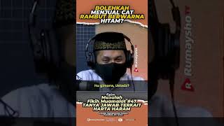 Bolehkah Menjual Cat Rambut Berwarna Hitam  Rumaysho TV [upl. by Sirraj]