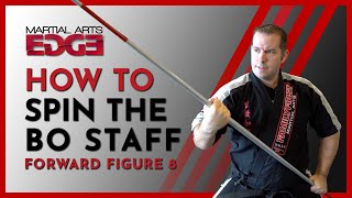 BO STAFF SPIN TUTORIAL  Forward Figure 8 [upl. by Anerys]