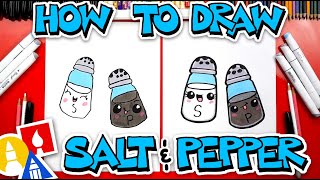 How To Draw Funny Salt And Pepper Shakers [upl. by Nylear]