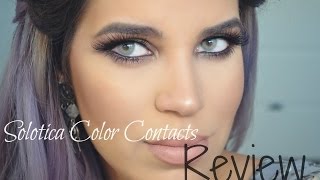 Solotica Color Contacts Review  QUARTZO [upl. by Gibert174]