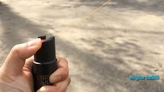 Sabre Red Pepper Spray with UV Dye Unboxing amp Review [upl. by Nylcsoj]