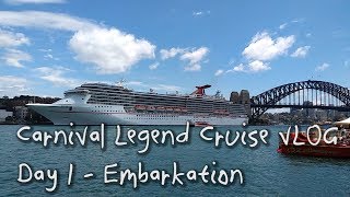 Carnival Legend Cruise VLOG New Caledonia Day 1  Embarkation [upl. by Adon]