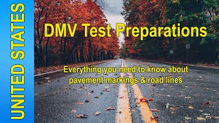 DMV Test Preparations – Road Markings amp Lines [upl. by Clayton]