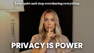 how to stop oversharing  telling people EVERYTHING [upl. by Morrell333]