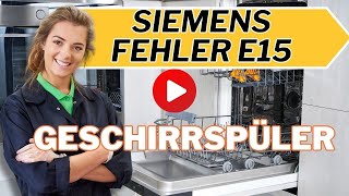 Fehler e15 Geschirrspüler Siemens [upl. by Yeuh]