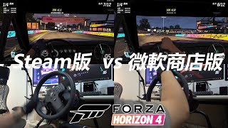 實測！地平線4 Steam版 vs 微軟商店版 操控比較 羅技G29  Fanatec CSL  Forza Horizon 4 [upl. by Nehtiek386]