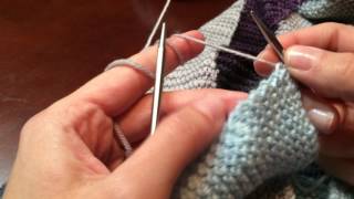 How to Pick up and Knit Garter Stitch Edges [upl. by Gilba163]