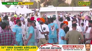 🔴 LIVE Sikh Games Adelaide Australia 31 March 2024  Kabaddi Live  Kabaddi Live Today [upl. by Irafat]