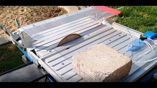 How A Tabletop Wet Saw Can Cut Too Thick Brick [upl. by Einned859]