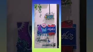 Name plate designs nameplate art diy craft ideas [upl. by Delanty]