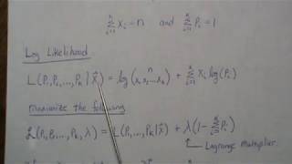 MLE of a Multinomial Distribution [upl. by Ahseim]