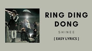 Lyrics RING DING DONG  SHINee  EASY LYRICS [upl. by Ajram]