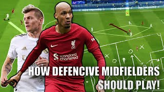 How Defencive Midfielders Should Play In Football  Complete Analysis  Kroos  Fabinho [upl. by Nniroc]