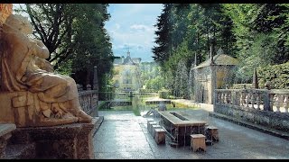 Австрия 158 Водные игры в дворце Хельбрунн Зальцбург Schloss Hellbrunn amp Wasserspiele Salzburg [upl. by Lydnek]