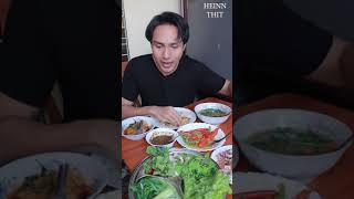 Heinn Thit  Mukbang Eating show of Braised chillies and soup Burmese cuisine [upl. by Ibbison]