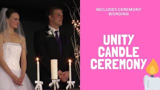 Unity Candle Ceremony  Complete with ceremony wording [upl. by Thin56]