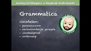 Grammatica zinsontleding  PV WG zinsdeelproef OND [upl. by Manard]