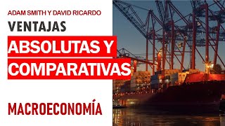 Ventajas absolutas y comparativas  Adam Smith y David Ricardo [upl. by Elaweda]