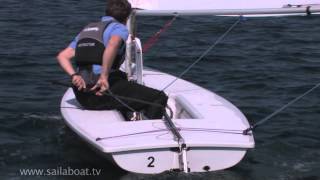 How to Sail  Single Handed How to Gybe Part 3 of 5 Gybing Afloat [upl. by Eromle]