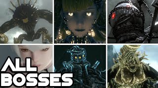 NieR Replicant Remake  All Bosses [upl. by Aloisia]