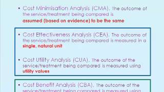 What is Cost Benefit and Cost Effectiveness Analysis by Prof Katherine Payne [upl. by Steep]