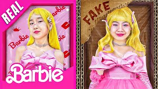 Real Barbie Vs Fake Barbie Poor Baby Doll Became Superstar [upl. by Surbeck]