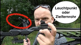 Alligator PistolenArmbrust  Zielfernrohr oder Leuchtpunktvisier [upl. by Aicilic]