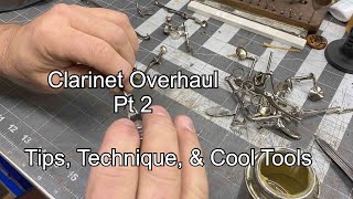 Clarinet Overhaul pt2 band instrument repair cool tools amp techniques Wes Lee Music Repair [upl. by Ennayelhsa396]