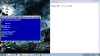 Flood Fill in turbo c [upl. by Lehacim]