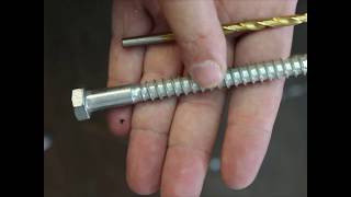 Selecting the right size drill bit for predrilling andor making a pilot hole [upl. by Easlehc]